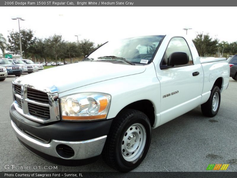 Bright White / Medium Slate Gray 2006 Dodge Ram 1500 ST Regular Cab
