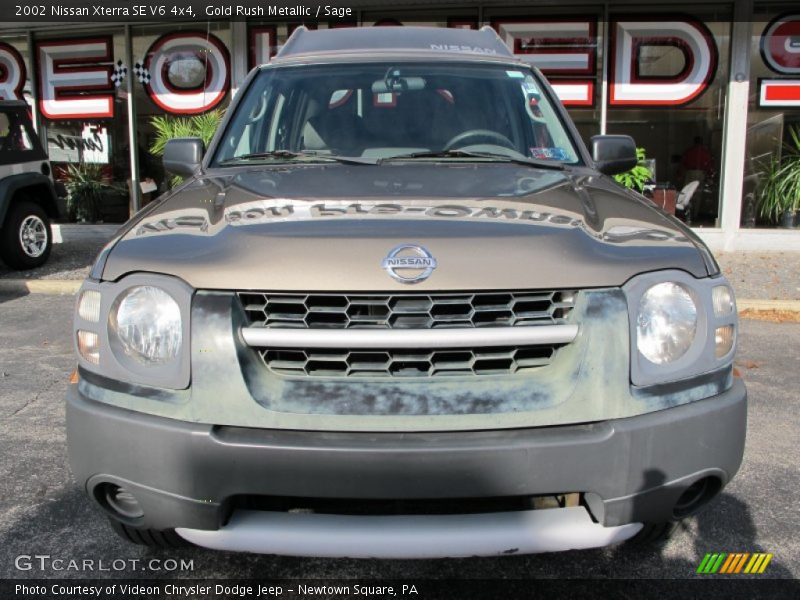Gold Rush Metallic / Sage 2002 Nissan Xterra SE V6 4x4