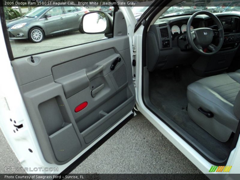 Bright White / Medium Slate Gray 2006 Dodge Ram 1500 ST Regular Cab