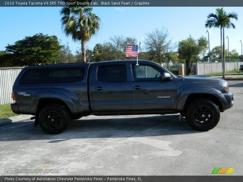 Black Sand Pearl / Graphite 2010 Toyota Tacoma V6 SR5 TRD Sport Double Cab