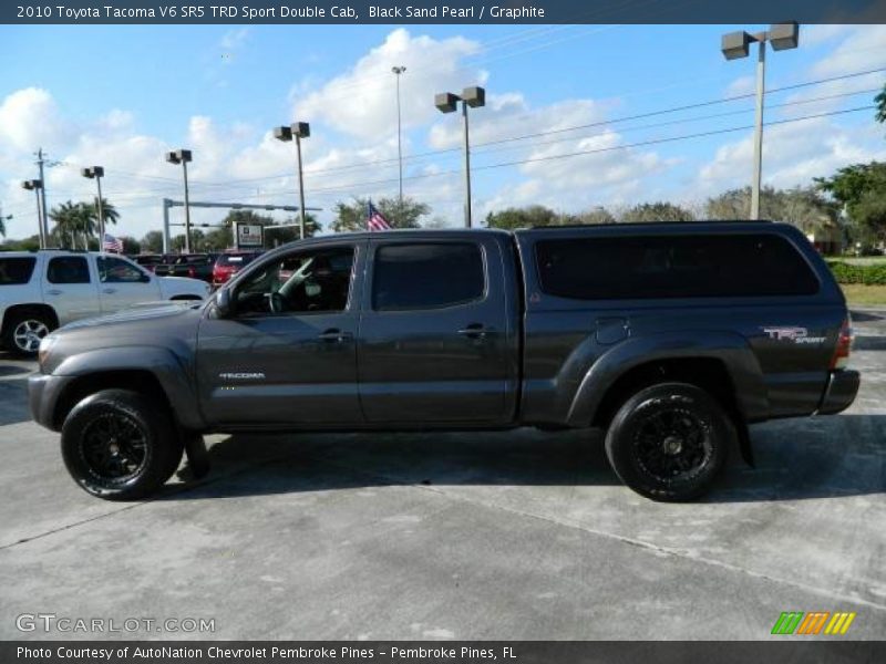 Black Sand Pearl / Graphite 2010 Toyota Tacoma V6 SR5 TRD Sport Double Cab