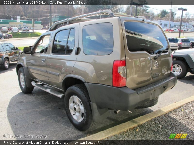 Gold Rush Metallic / Sage 2002 Nissan Xterra SE V6 4x4