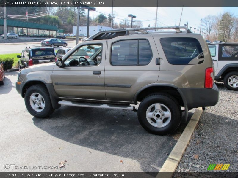 Gold Rush Metallic / Sage 2002 Nissan Xterra SE V6 4x4