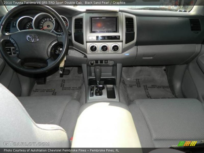 Black Sand Pearl / Graphite 2010 Toyota Tacoma V6 SR5 TRD Sport Double Cab