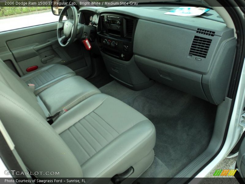 Bright White / Medium Slate Gray 2006 Dodge Ram 1500 ST Regular Cab