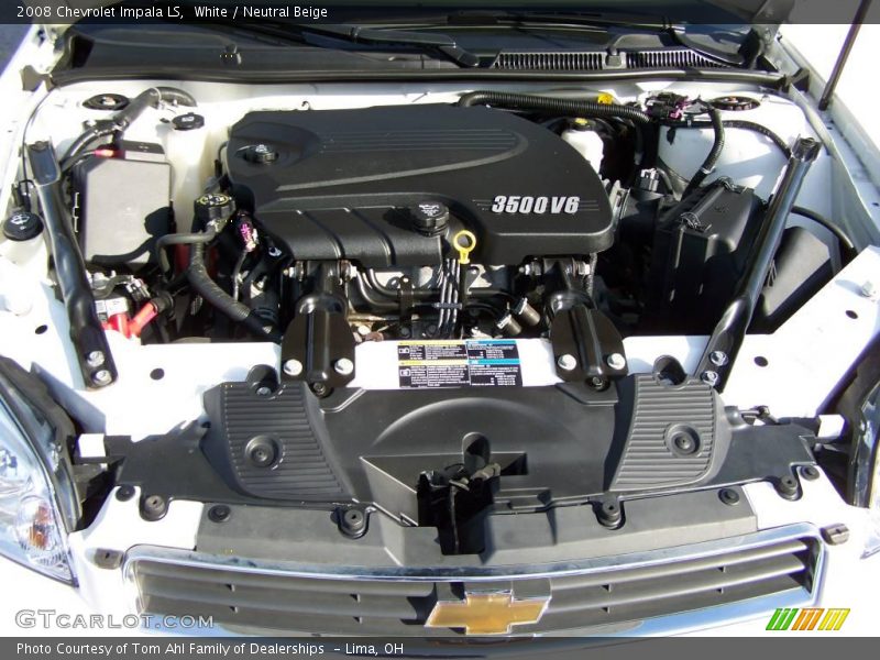 White / Neutral Beige 2008 Chevrolet Impala LS