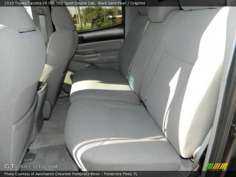 Black Sand Pearl / Graphite 2010 Toyota Tacoma V6 SR5 TRD Sport Double Cab