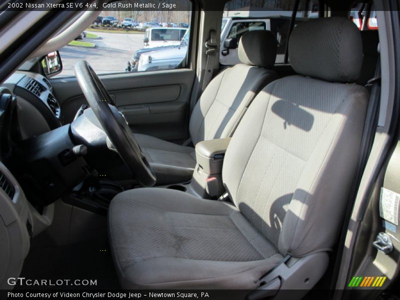 Gold Rush Metallic / Sage 2002 Nissan Xterra SE V6 4x4
