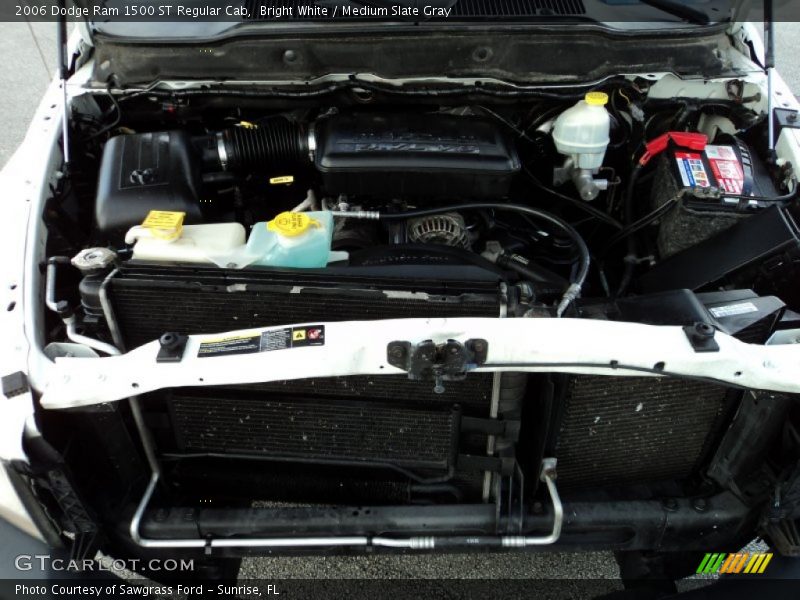 Bright White / Medium Slate Gray 2006 Dodge Ram 1500 ST Regular Cab