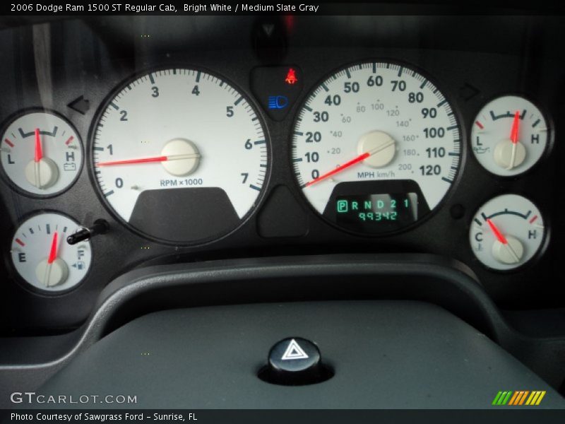 Bright White / Medium Slate Gray 2006 Dodge Ram 1500 ST Regular Cab