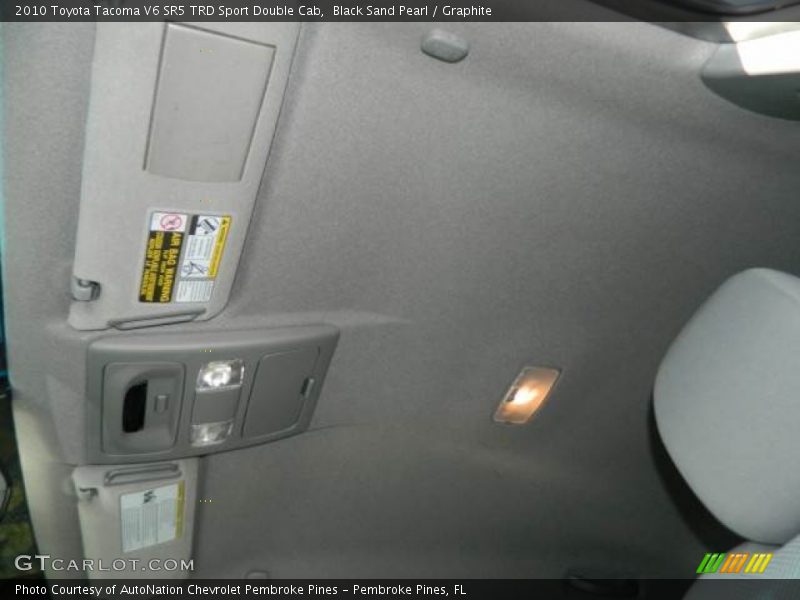 Black Sand Pearl / Graphite 2010 Toyota Tacoma V6 SR5 TRD Sport Double Cab