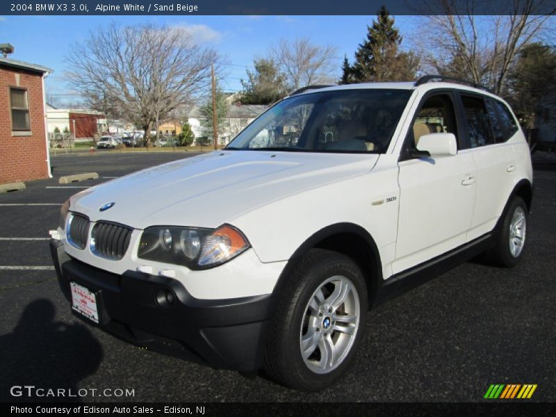 Alpine White / Sand Beige 2004 BMW X3 3.0i
