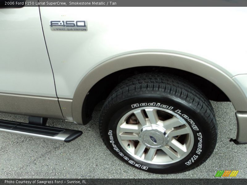 Smokestone Metallic / Tan 2006 Ford F150 Lariat SuperCrew