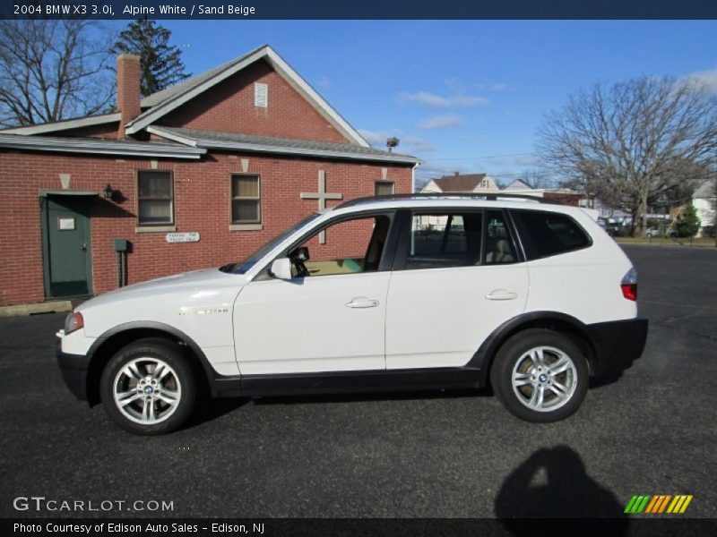 Alpine White / Sand Beige 2004 BMW X3 3.0i