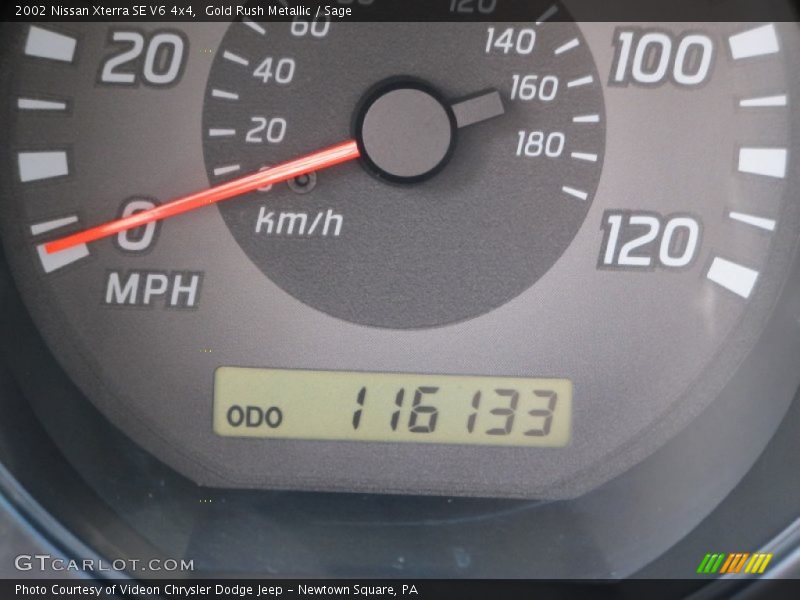 Gold Rush Metallic / Sage 2002 Nissan Xterra SE V6 4x4