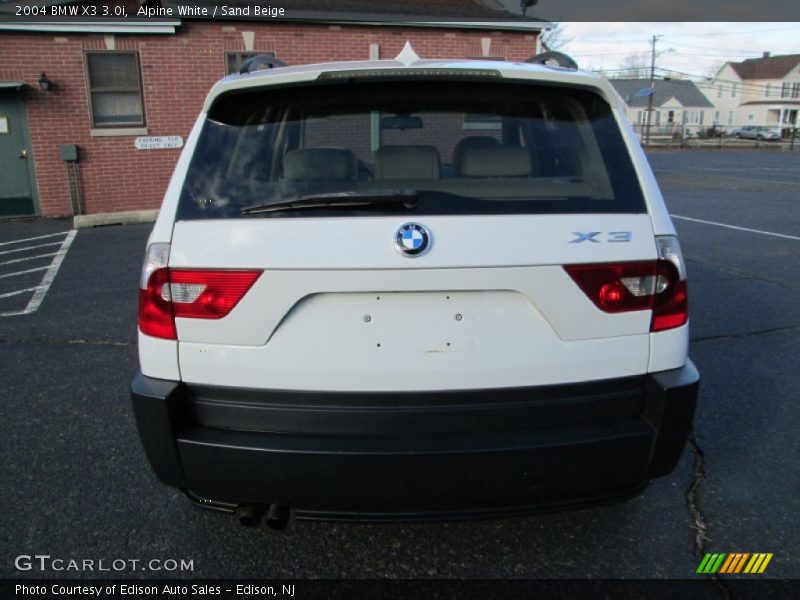 Alpine White / Sand Beige 2004 BMW X3 3.0i