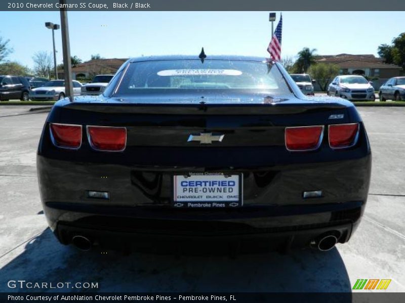 Black / Black 2010 Chevrolet Camaro SS Coupe