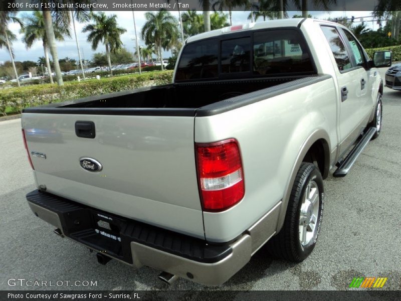 Smokestone Metallic / Tan 2006 Ford F150 Lariat SuperCrew