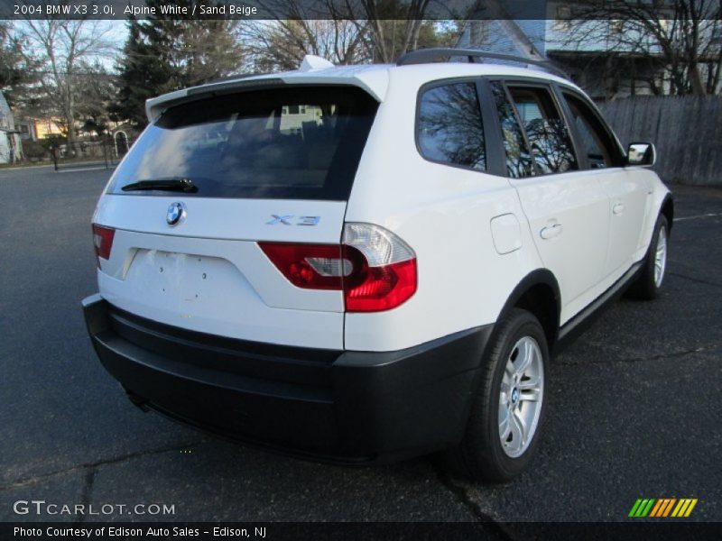 Alpine White / Sand Beige 2004 BMW X3 3.0i