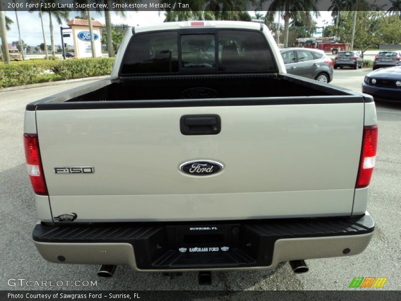 Smokestone Metallic / Tan 2006 Ford F150 Lariat SuperCrew