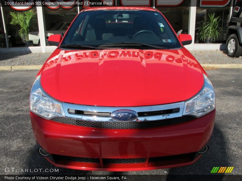 Vermillion Red / Charcoal Black 2008 Ford Focus SES Coupe