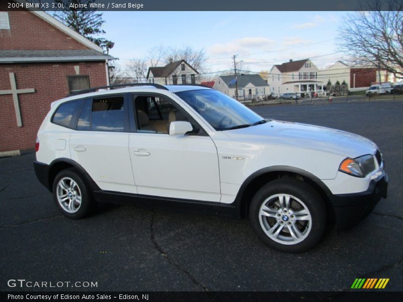 Alpine White / Sand Beige 2004 BMW X3 3.0i