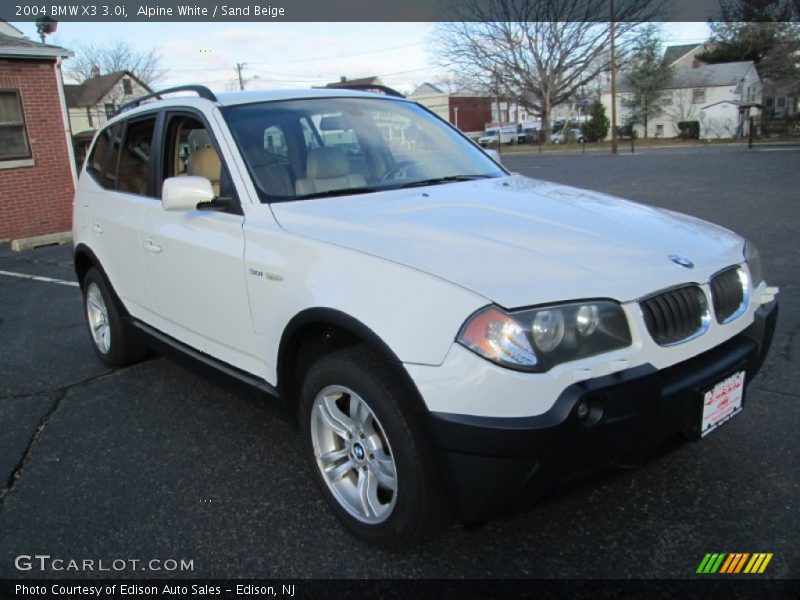 Alpine White / Sand Beige 2004 BMW X3 3.0i