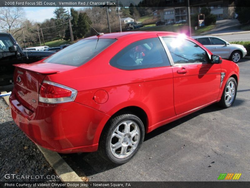 Vermillion Red / Charcoal Black 2008 Ford Focus SES Coupe