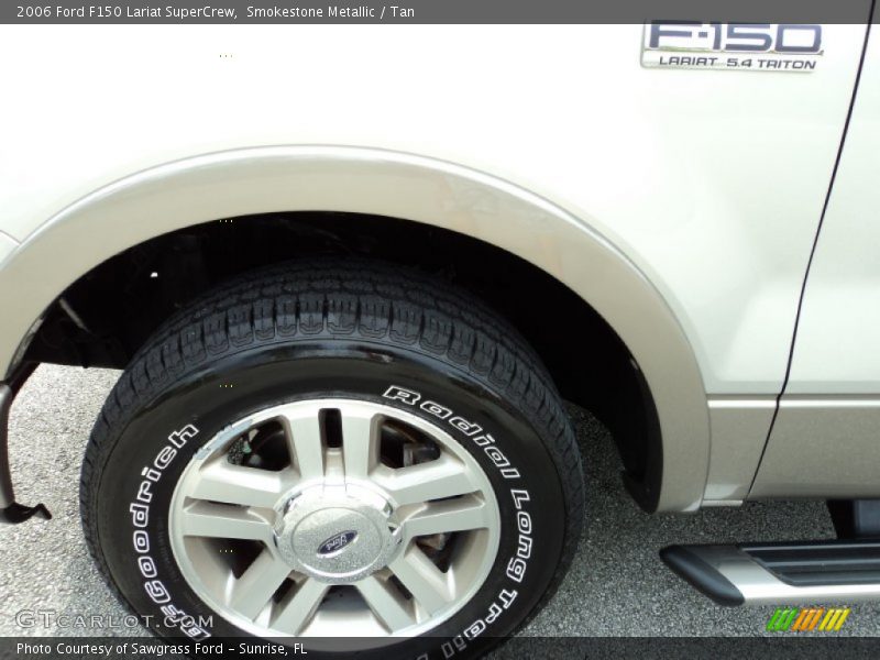 Smokestone Metallic / Tan 2006 Ford F150 Lariat SuperCrew