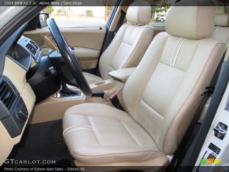 Alpine White / Sand Beige 2004 BMW X3 3.0i
