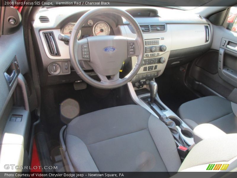Vermillion Red / Charcoal Black 2008 Ford Focus SES Coupe