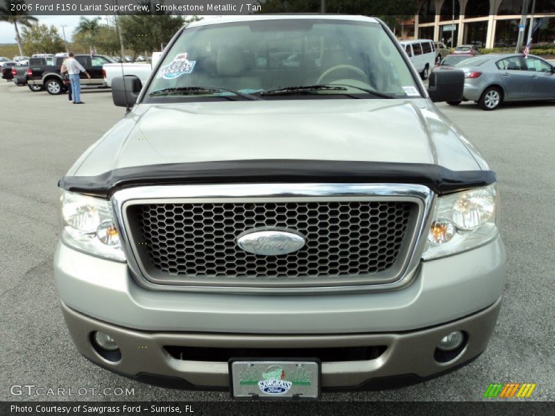 Smokestone Metallic / Tan 2006 Ford F150 Lariat SuperCrew