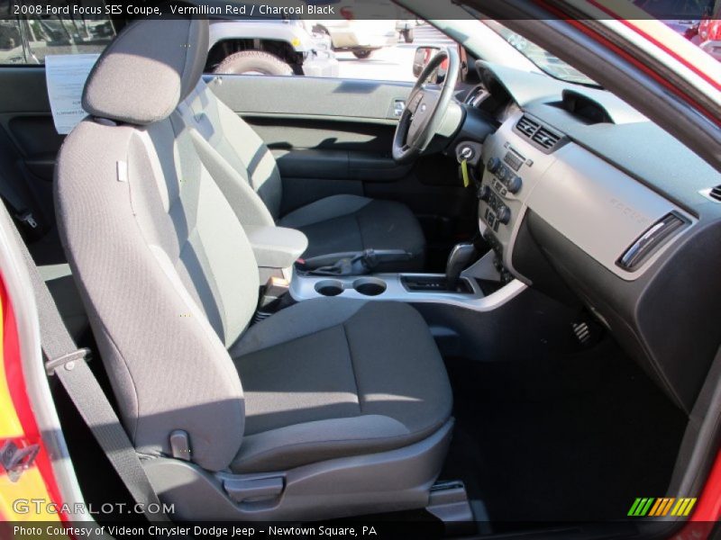 Vermillion Red / Charcoal Black 2008 Ford Focus SES Coupe