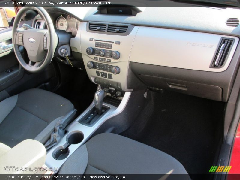 Vermillion Red / Charcoal Black 2008 Ford Focus SES Coupe