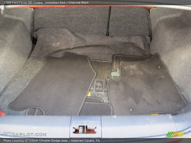 Vermillion Red / Charcoal Black 2008 Ford Focus SES Coupe