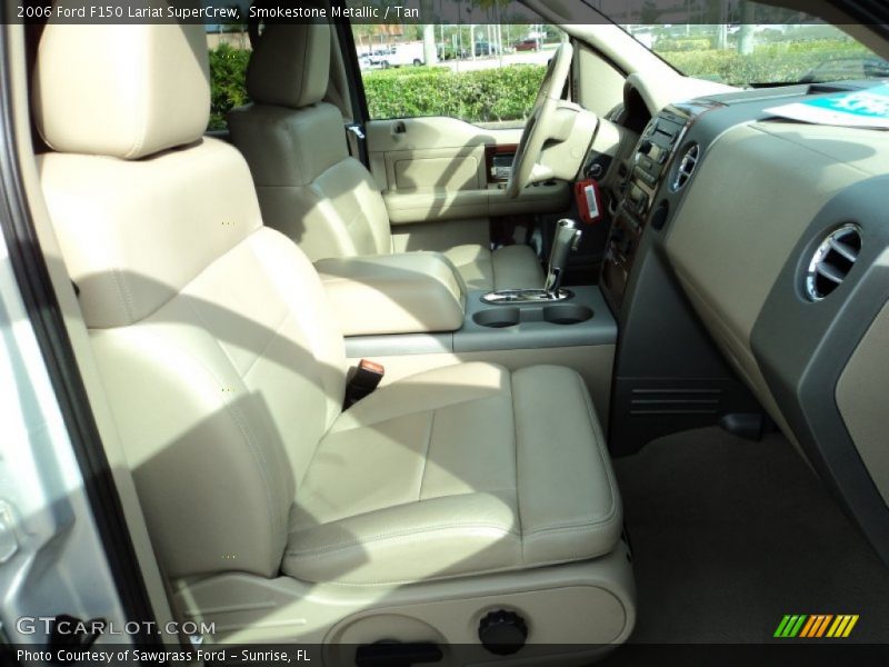 Smokestone Metallic / Tan 2006 Ford F150 Lariat SuperCrew