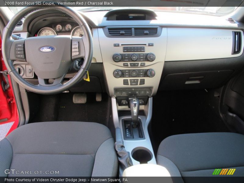 Vermillion Red / Charcoal Black 2008 Ford Focus SES Coupe
