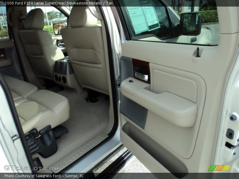 Smokestone Metallic / Tan 2006 Ford F150 Lariat SuperCrew