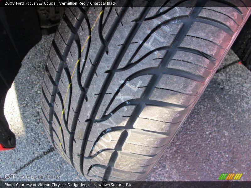 Vermillion Red / Charcoal Black 2008 Ford Focus SES Coupe
