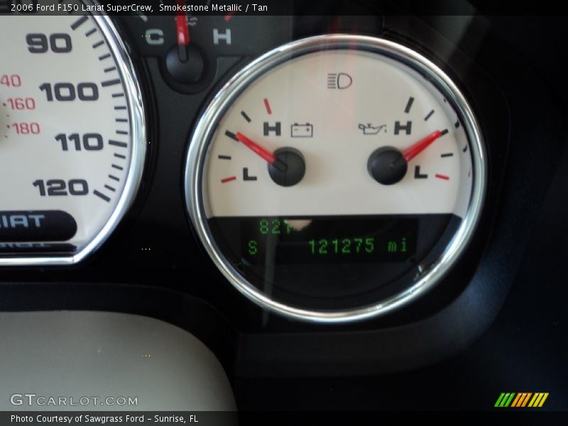 Smokestone Metallic / Tan 2006 Ford F150 Lariat SuperCrew