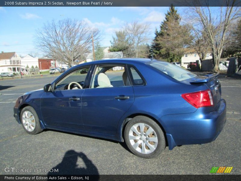 Newport Blue Pearl / Ivory 2008 Subaru Impreza 2.5i Sedan
