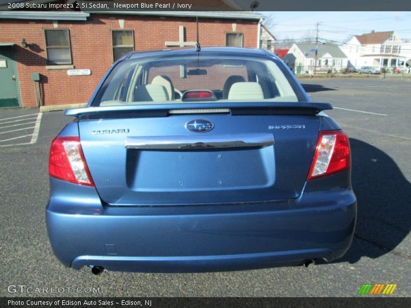 Newport Blue Pearl / Ivory 2008 Subaru Impreza 2.5i Sedan