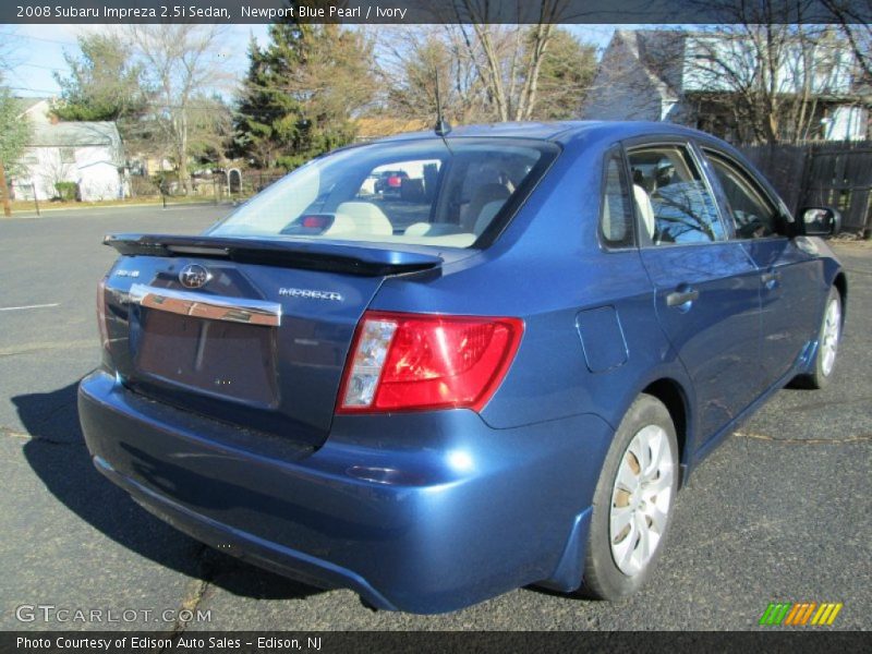 Newport Blue Pearl / Ivory 2008 Subaru Impreza 2.5i Sedan