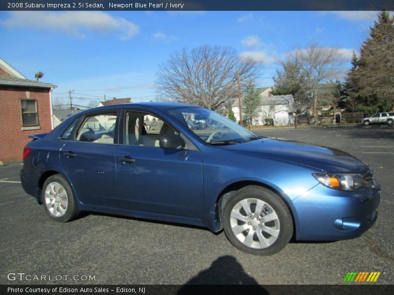 Newport Blue Pearl / Ivory 2008 Subaru Impreza 2.5i Sedan