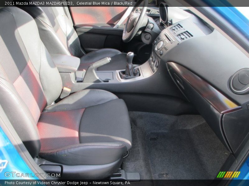 Celestial Blue Mica / Black/Red 2011 Mazda MAZDA3 MAZDASPEED3
