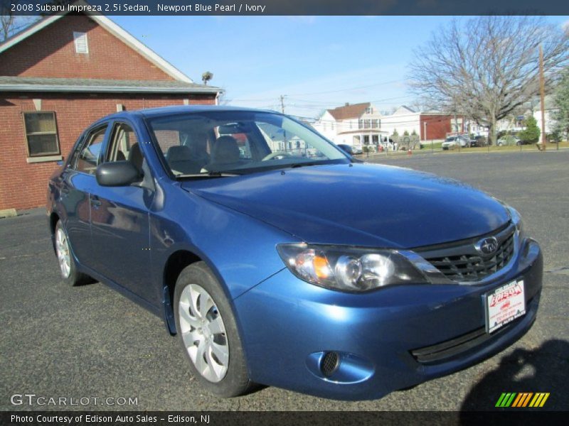 Newport Blue Pearl / Ivory 2008 Subaru Impreza 2.5i Sedan