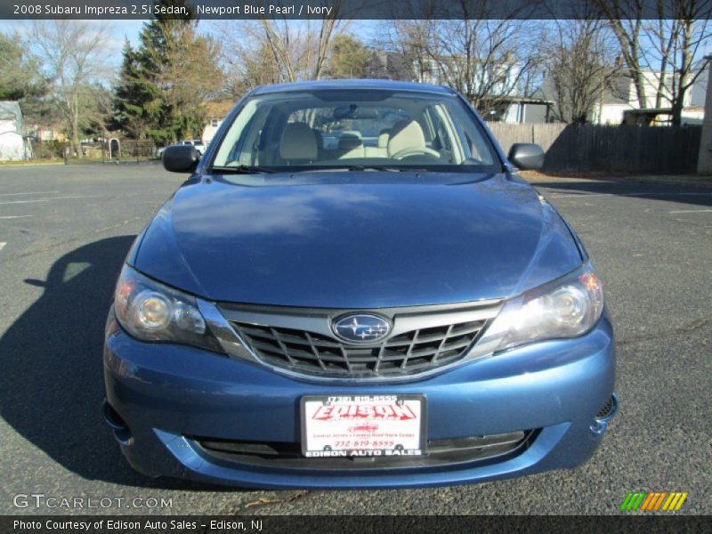 Newport Blue Pearl / Ivory 2008 Subaru Impreza 2.5i Sedan