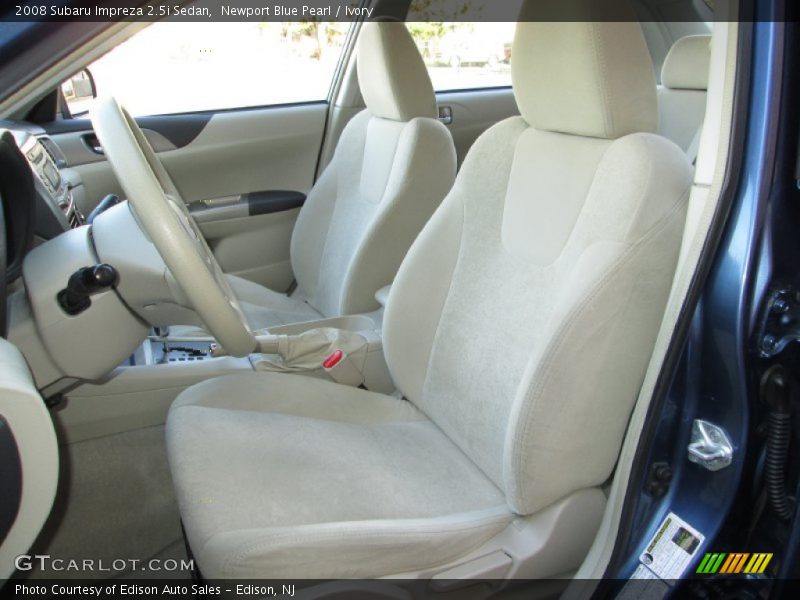 Front Seat of 2008 Impreza 2.5i Sedan