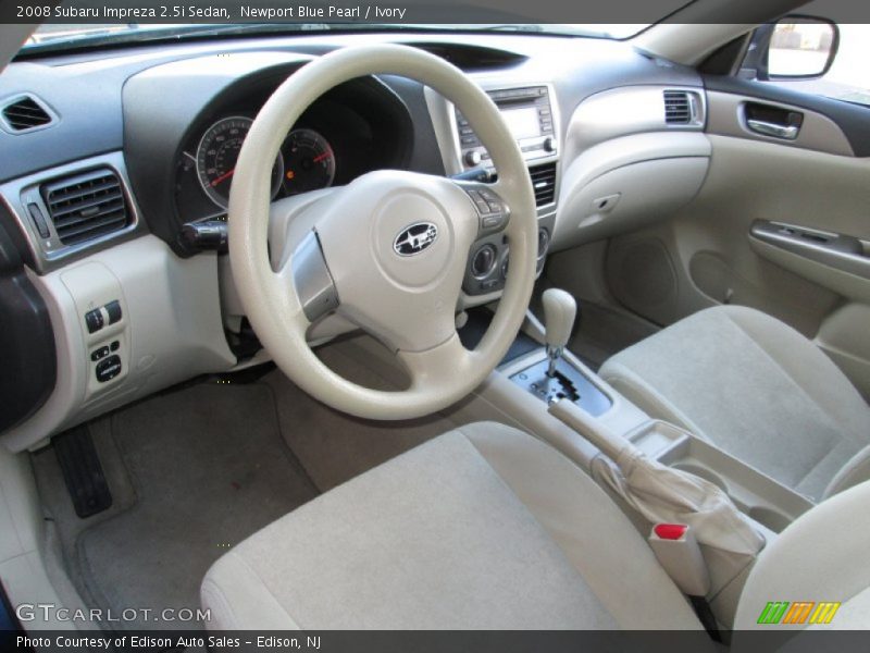 Ivory Interior - 2008 Impreza 2.5i Sedan 