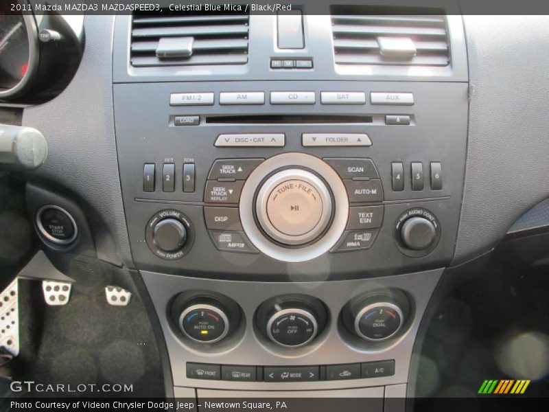 Controls of 2011 MAZDA3 MAZDASPEED3